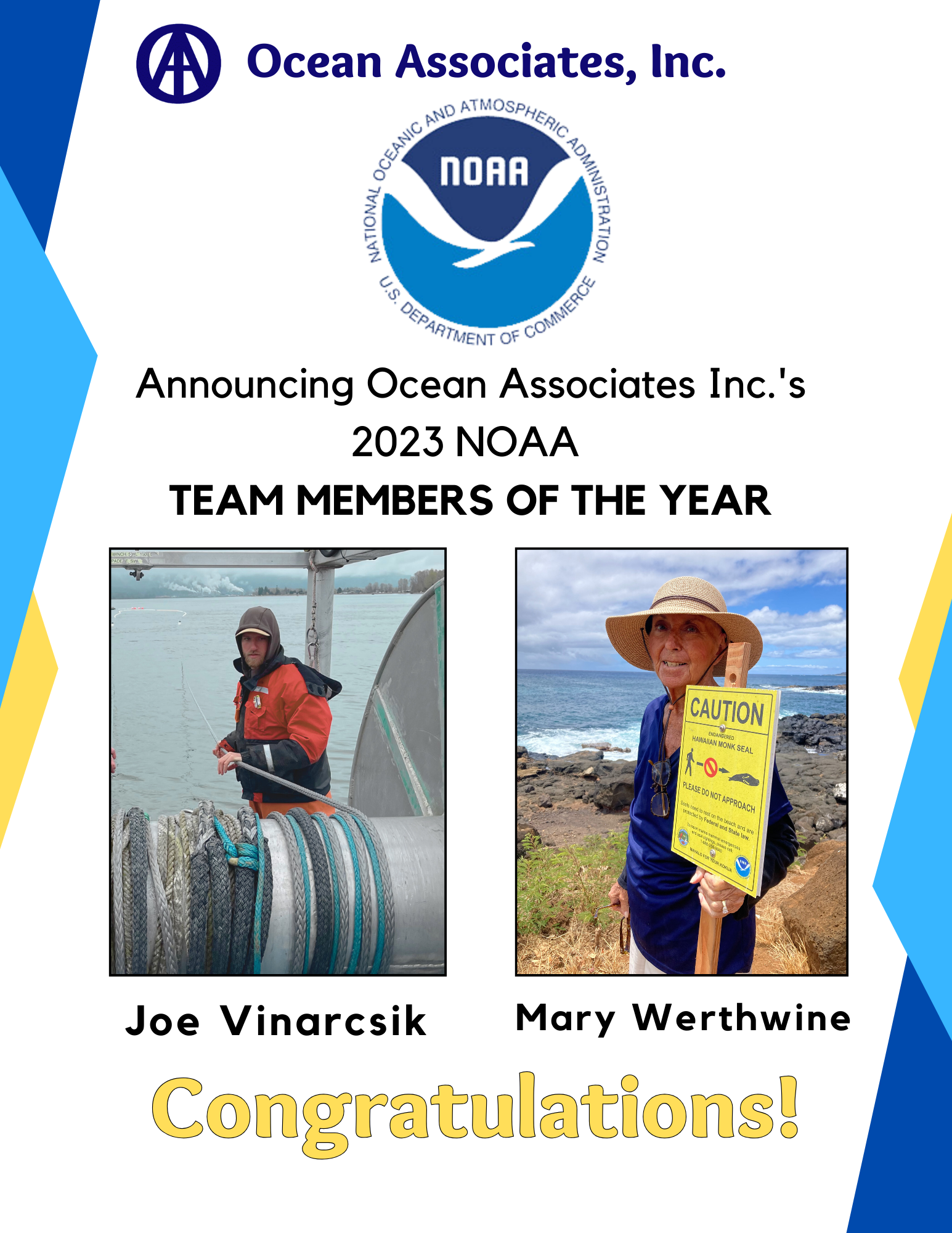 2023 NOAA Team Member of the Year Award Winners